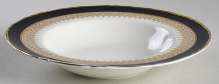 Admiration Blue Rim Soup Bowl