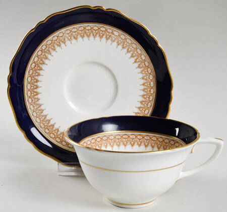 Admiration Blue Footed Cup & Saucer Set