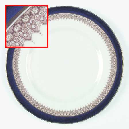 Admiration Blue Dinner Plate
