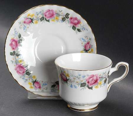 Summer Glory Footed Cup & Saucer Set