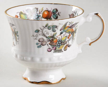 Bird and Fruit Footed Cup