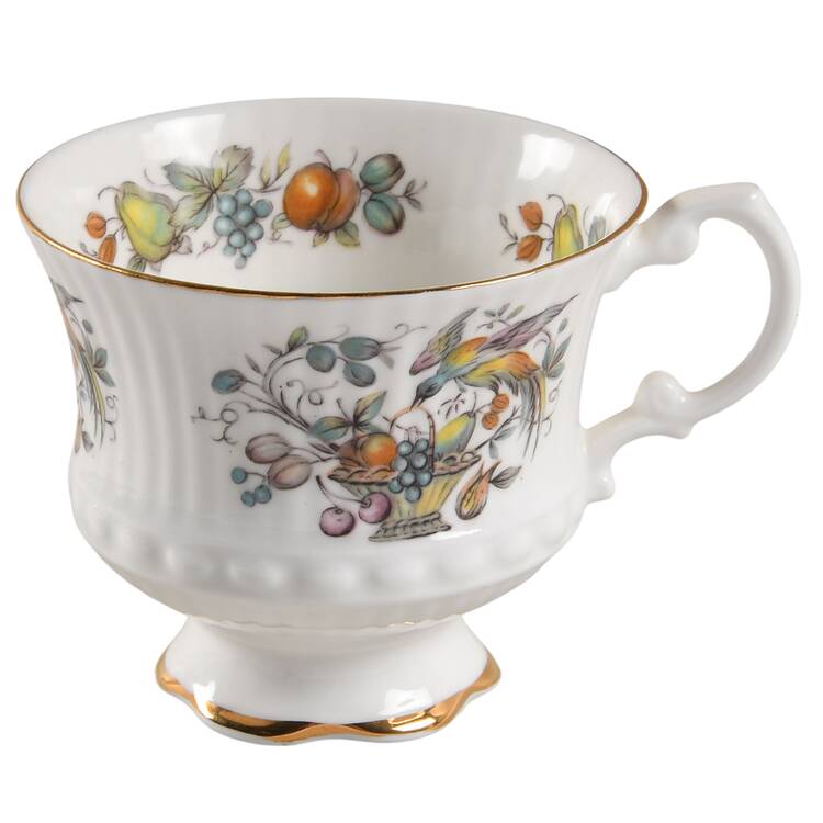 Bird and Fruit Footed Cup