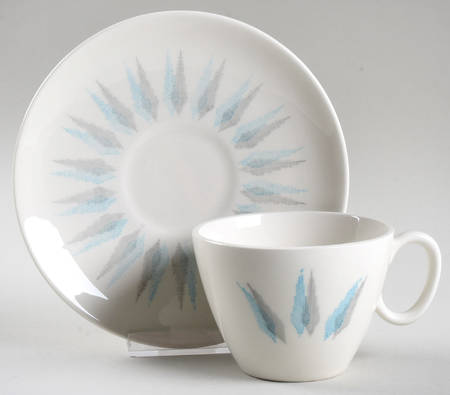Aurora Flat Cup & Saucer Set