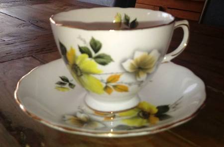 8221 Footed Cup & Saucer Set