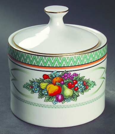 Fruit Fantasy Sugar Bowl & Lid