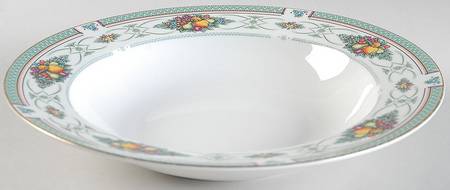 Fruit Fantasy Large Rim Soup Bowl