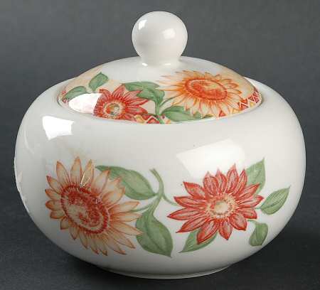 Sunburst Sugar Bowl & Lid