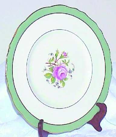 Miniver Rose Sage Green Dinner Plate