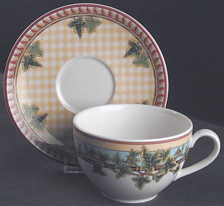 Ivy Leaves Passion Jumbo Cup & Saucer Set  (R IVLP)