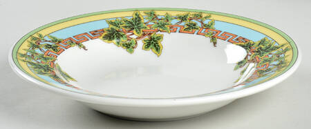 Ivy Leaves Passion Large Rim Soup Bowl