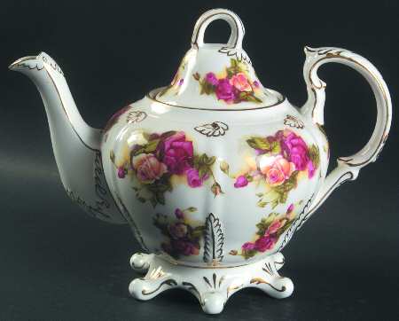 Golden Rose (Brushed Gold) Teapot & Lid