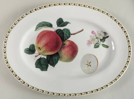 Hooker's Fruit (Bone, Not Made in England) 12" Oval Serving Platter