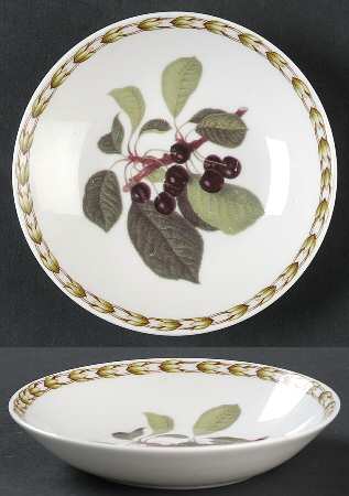 Hooker's Fruit (Bone, Not Made in England) Fruit/Dessert (Sauce) Bowl