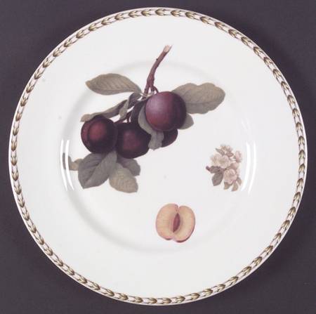 Hooker's Fruit (Bone, Not Made in England) Dinner Plate