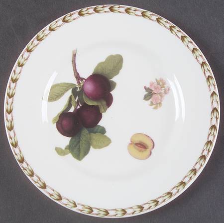 Hooker's Fruit (Bone, Not Made in England) Bread & Butter Plate