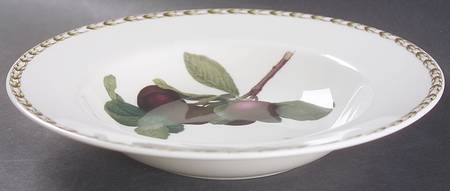 Hooker's Fruit (Bone, Not Made in England) Rim Soup Bowl