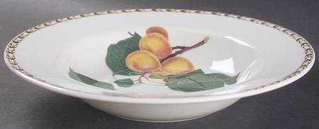 Hooker's Fruit (Bone, Not Made in England) Rim Soup Bowl