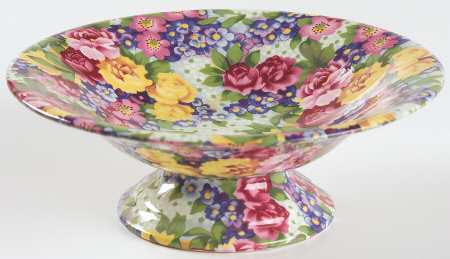 Julia (Earthenware, Circa 1995) Round Compote (Height X Width)