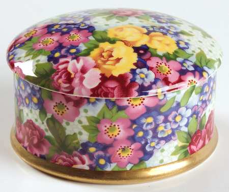 Julia (Earthenware, Circa 1995) 3" Round Box & Lid