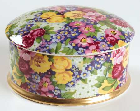 Julia (Earthenware, Circa 1995) 4" Round Box & Lid