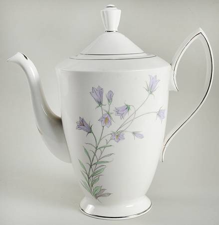 Blue Bell of Scotland Mini Coffee Pot & Lid