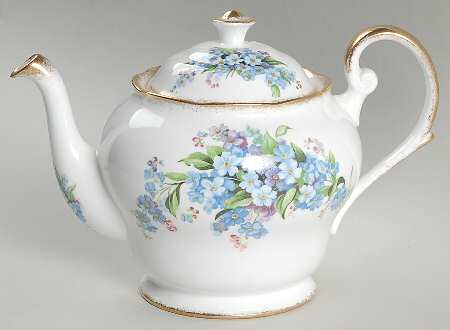 Forget Me Not Teapot & Lid