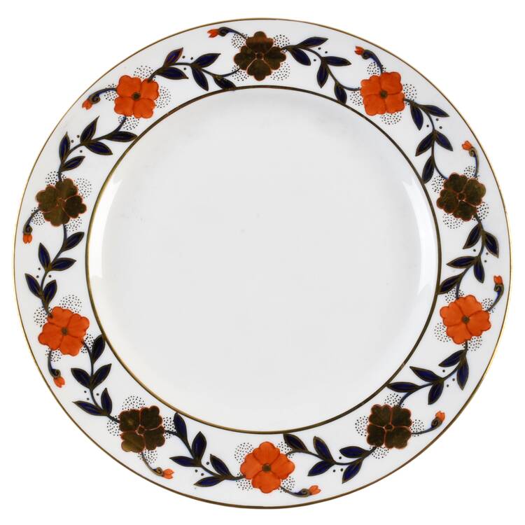Asian Rose Luncheon Plate by Royal Crown Derby
