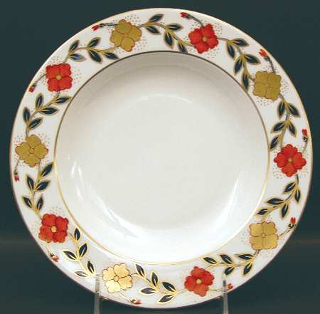 Asian Rose Large Rim Soup Bowl