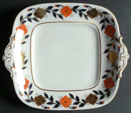 Asian Rose Handled Cake Plate