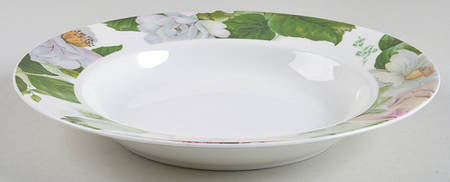 Jardin (Floral Rim) Large Rim Soup Bowl