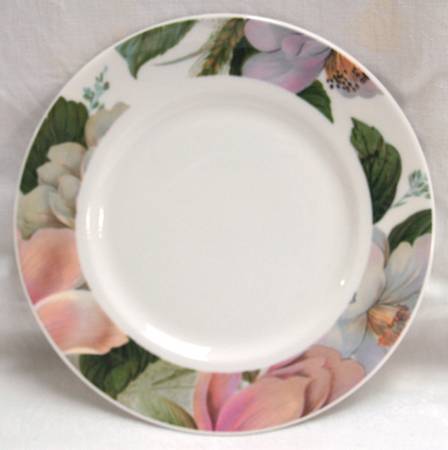 Jardin (Floral Rim) Bread & Butter Plate