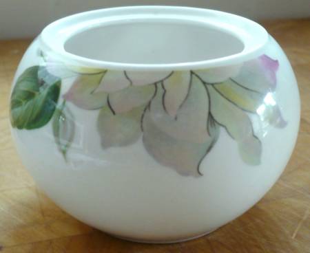 Jardin (Floral Rim) Sugar Bowl No Lid