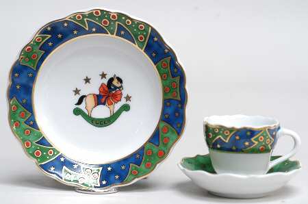 HUT3420 3 Piece Toy Set (Cup/Saucer, Plate)
