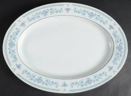 Bridal Veil 12" Oval Serving Platter