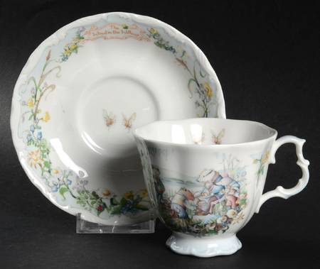 Wind In The Willows Footed Cup & Saucer Set