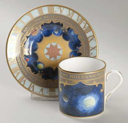 Millennium (Gold) Flat Demitasse Cup & Saucer Set