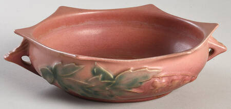 Bleeding Heart Pink 6" Round Handled Bowl
