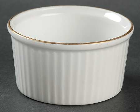 White & Gold Ramekin