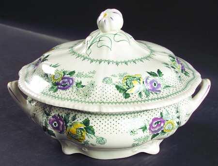 Lynton Green Multicolor Round Covered Vegetable
