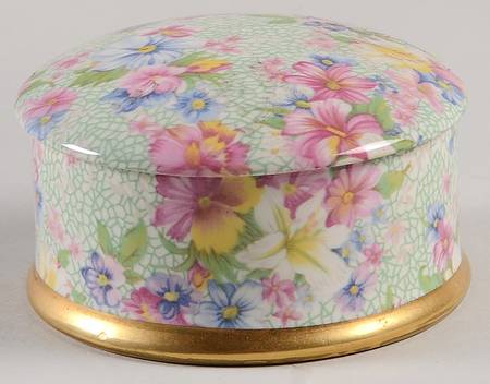 Marion (Earthenware, Circa 1995) 3" Round Box & Lid