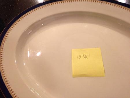 G3898 18" Oval Serving Platter