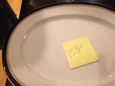 G3898 15" Oval Serving Platter