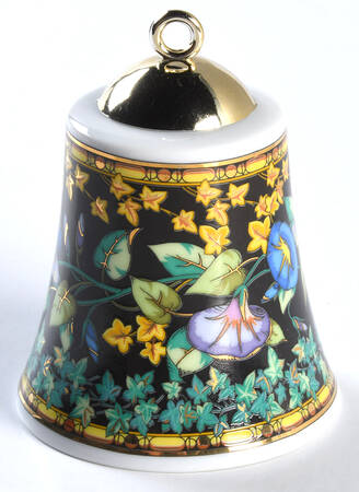 Gold Ivy Bell Ornament