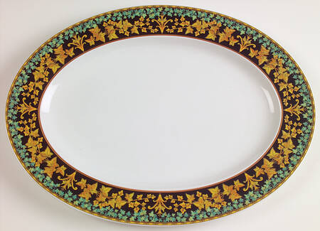 Gold Ivy 15" Oval Serving Platter