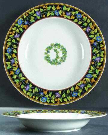 Gold Ivy Rim Soup Bowl