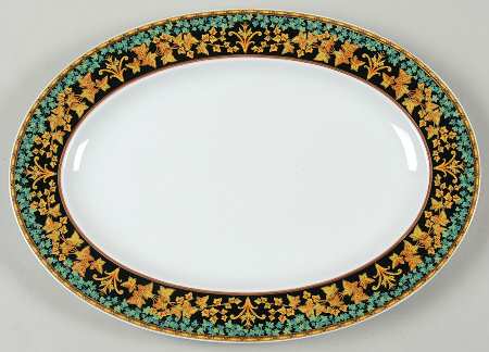 Gold Ivy 13" Oval Serving Platter