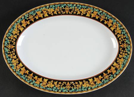 Gold Ivy 11" Oval Serving Platter