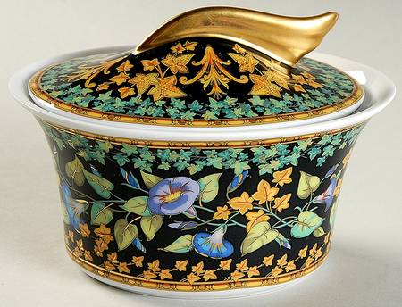 Gold Ivy Sugar Bowl & Lid