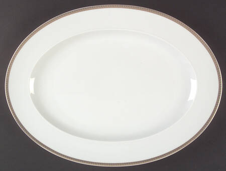 Medaillon Meandre D'Or 15" Oval Serving Platter