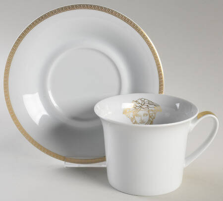 Medaillon Meandre D'Or Breakfast Cup & Saucer Set